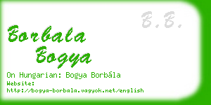 borbala bogya business card